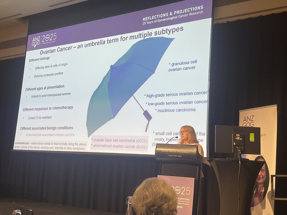 Amani Gharbieh Alghalayini (@amanialghalayni) on Twitter photo Great talk from invited speaker Prof. <a href="/djmarsh24/">Prof Deborah Marsh</a> at #ANZGOG2025ASM on ovarian cancer and ARID1A-related drug discovery Great talk from invited speaker Prof. <a href="/djmarsh24/">Prof Deborah Marsh</a> at #ANZGOG2025ASM on ovarian cancer and ARID1A-related drug discovery