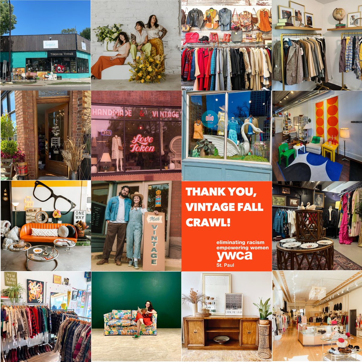 YWCA St. Paul is honored to receive a generous donation from the Vintage Fall Crawl! For the past few years, a growing collective of women-owned vintage stores have held a month-long crawl where participants purchase a passport for discounts at all stores: bit.ly/41Iv910