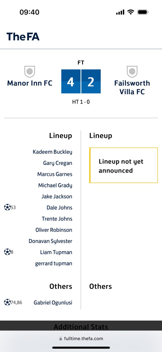 Some team these 🙄
They’ve beat an unbeaten team 3 weeks before the game kicks off!

Behave you knobs!