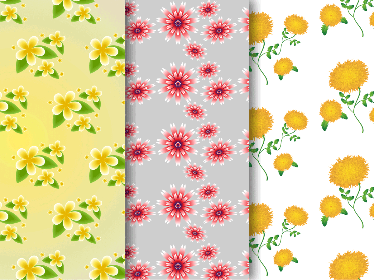 graphixTrail's tweet photo. Three Floral Seamless Patterns, Yellow, Red &amp; White.

#FloralDesign #SeamlessPatterns #YellowAndRed #PatternDesign #CreativeArt #ArtisticDesign #NatureInspired #DesignInspiration #FloralArt #VibrantDesign #ModernPatterns #ArtForBranding #CreativePatterns #DesignGoals https://t.co/5fJ3xtVefk