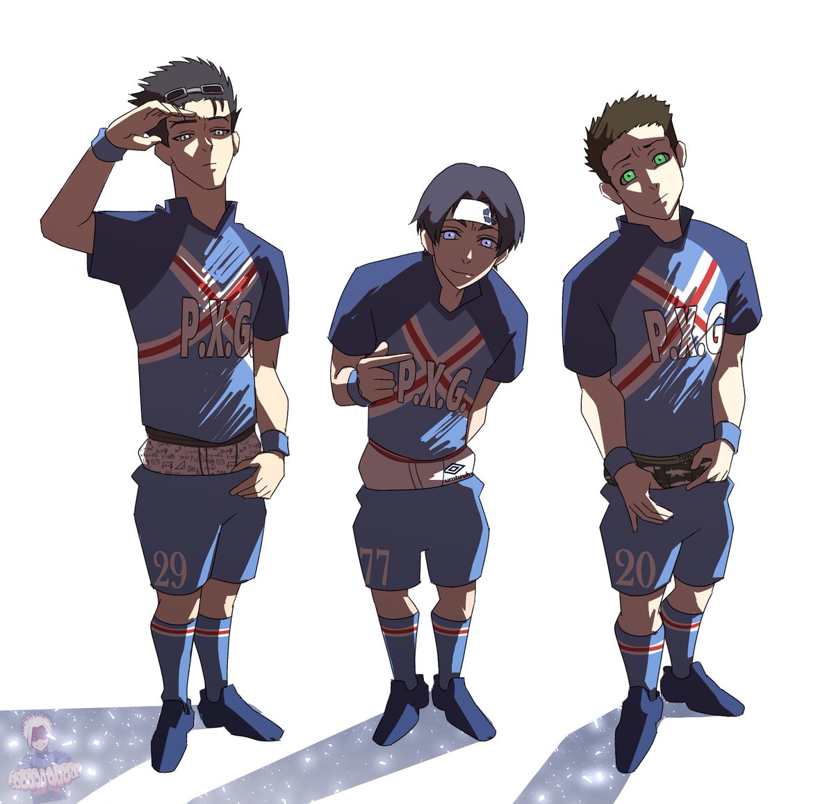 Paris X Gen briefs out part 3 Inspired by Atlanta Lock #ブルー 
