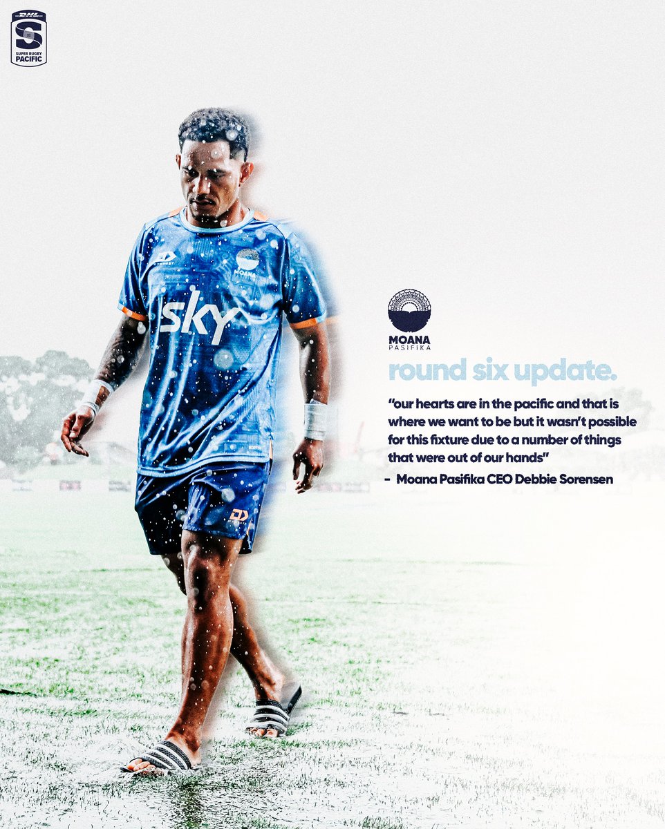 Moana Pasifika have been forced to relocate this month’s fixture against the Chiefs from Nuku’alofa to Pukekohe 📍

Read more: moanapasifika.co.nz/moana-pasifika…