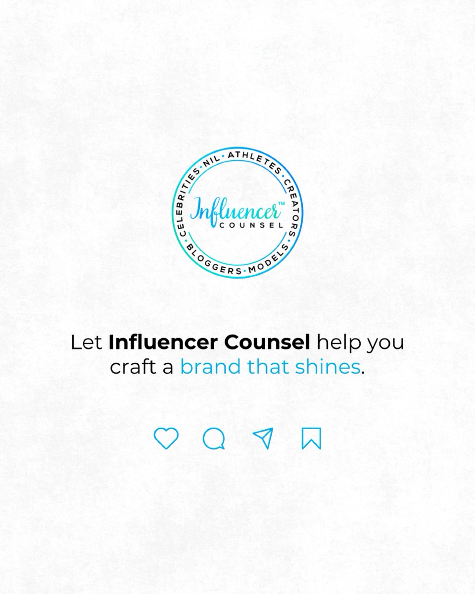 Authenticity builds trust, consistency creates recognition, and offering true value attracts clients.

Let Influencer Counsel help you shine.
Ready to build a brand that stands out?