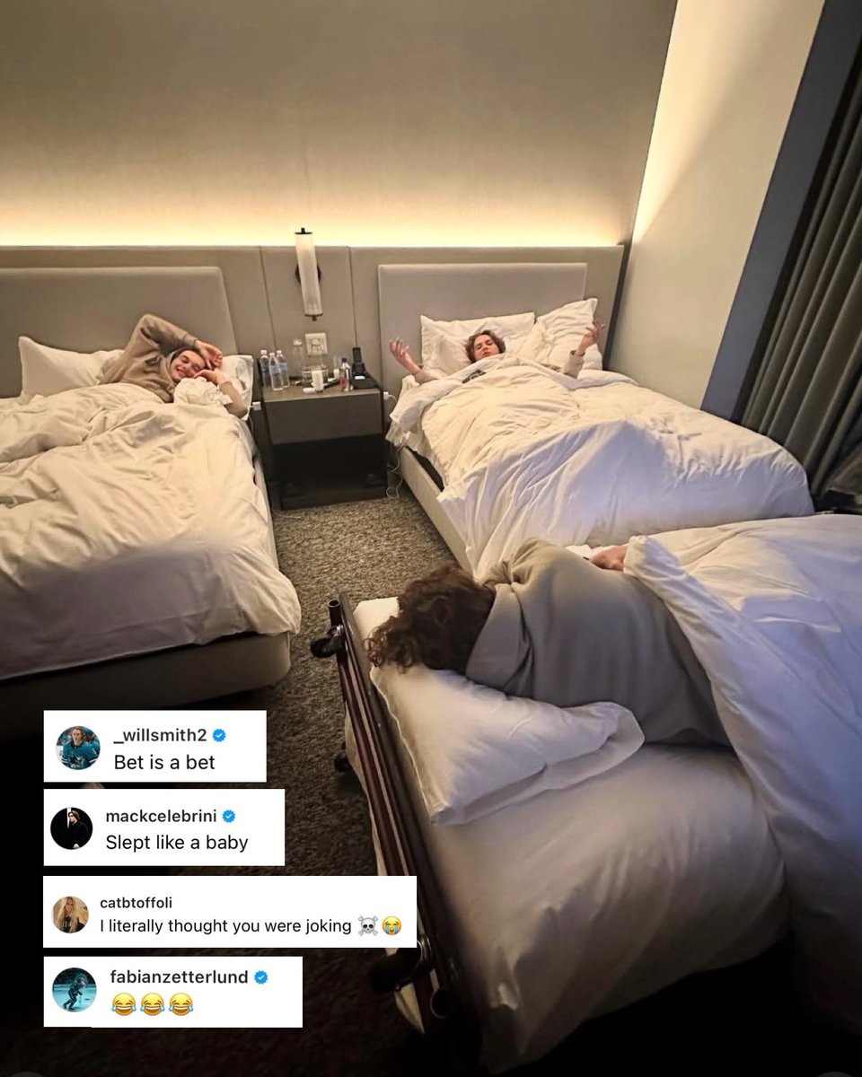 SanJoseSharks's tweet image. Nothing like a post-win family sleepover 💤

📷: IG/@tytoff16