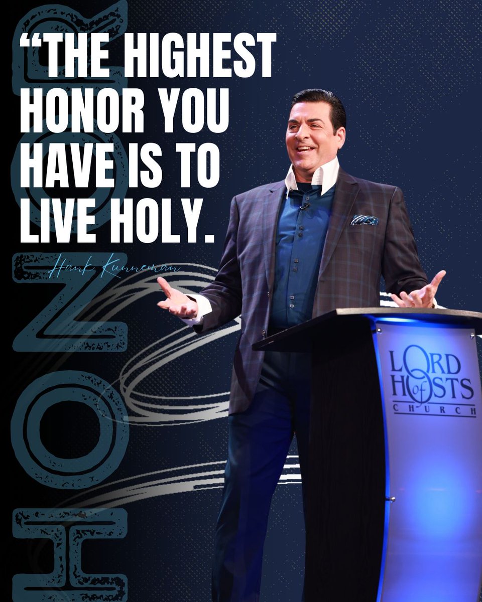 "The highest honor you have is to live holy." - Pastor Hank

Comment with a 🙌 if you’re set apart, #chosen, and #anointed—living for Him!