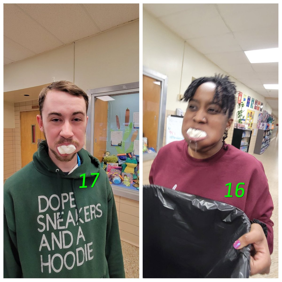 DeepCreekElementary (@dcesbcps) on Twitter photo Today's 94% Challenge was a hit!
Thanks to Ms. Chappell and Mr. Collins for competing in ->THE CHUBBY CHIPMUNK CHALLENGE<- ! In case you are wondering the score was Mr. Collins-17 & Ms. Chappell-16 <a href="/Swindy1615/">Dr. Heather Swinder</a>
#bcpshereforit
Send us your ideas for challenges!!!! Today's 94% Challenge was a hit!
Thanks to Ms. Chappell and Mr. Collins for competing in ->THE CHUBBY CHIPMUNK CHALLENGE<- ! In case you are wondering the score was Mr. Collins-17 & Ms. Chappell-16 <a href="/Swindy1615/">Dr. Heather Swinder</a>
#bcpshereforit
Send us your ideas for challenges!!!!