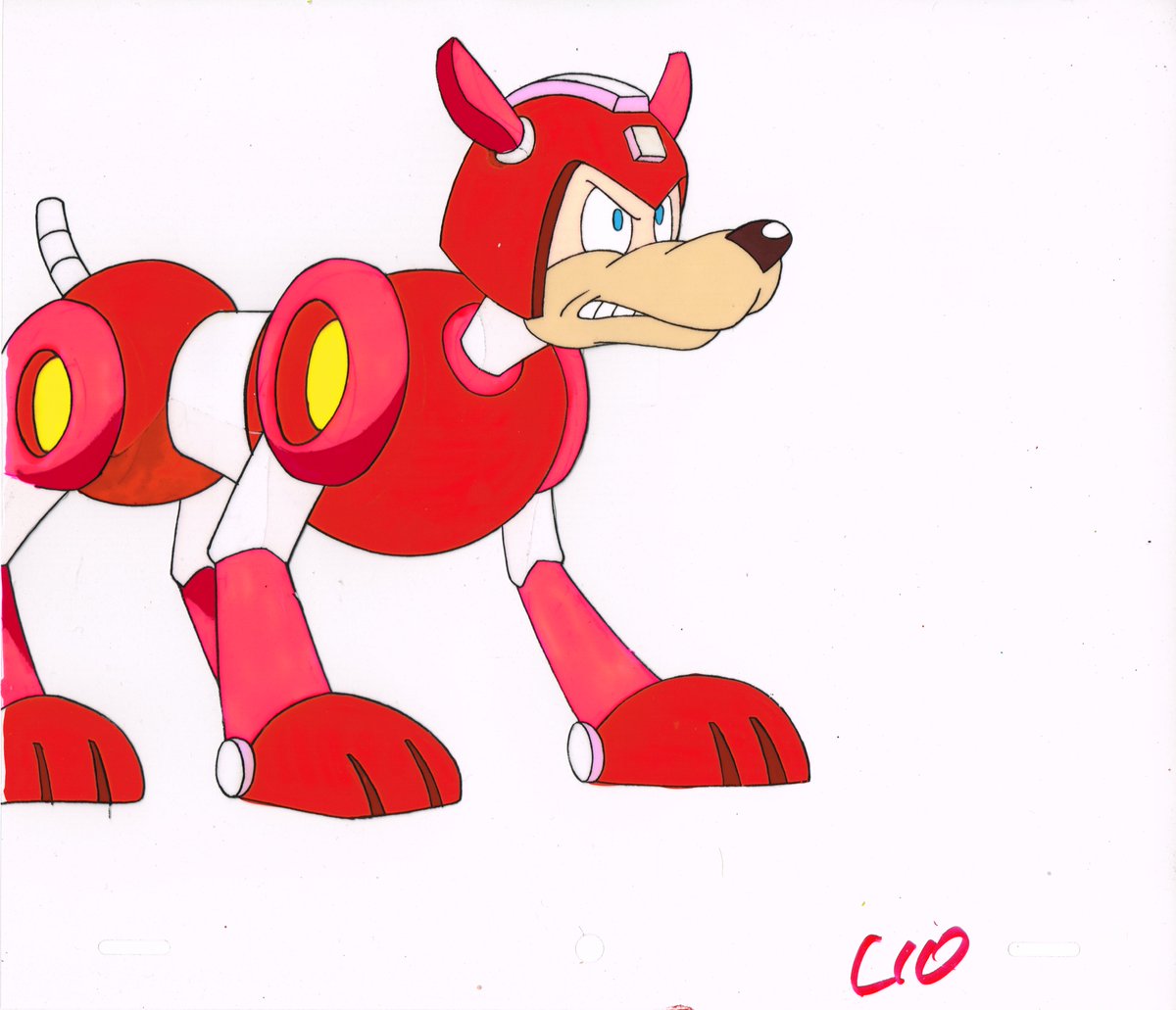 「Mega Man Ruby Spears Animation Cel of Ru」|mariomario64646464のイラスト