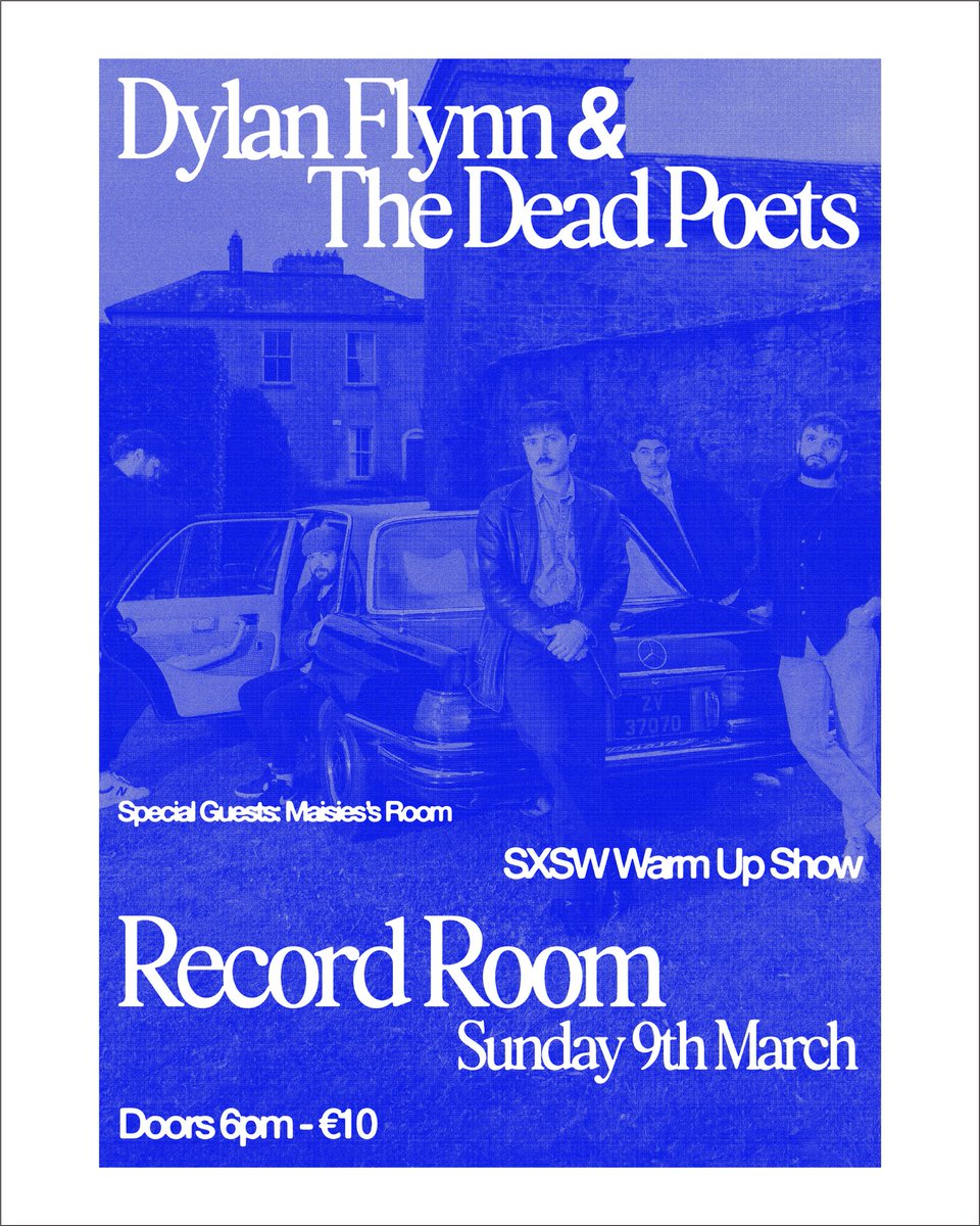 dflynndeadpoets's tweet image. Limerick! We will be playing a warm up show in the Record Room this sunday at 6pm - if you haven’t got a chance to see us recently, now is your time to come down and support us before we head to TEXAS! 🇺🇸
Limited tickets available.
Tickets on-sale tomorrow at 10am tomorrow!