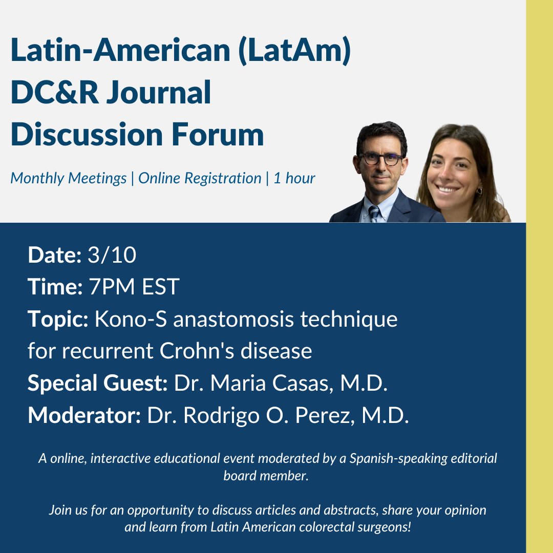 DCRjournal (@dcrjournal) on Twitter photo #DCRJournal LatAm is back for 2025! See below for info & register here: bit.ly/4i29R46
Discussion paper: bit.ly/40fnHdy
<a href="/agus_casas/">Agustina Casas</a> @nrotholtz @leo708 <a href="/R_Perez_MD/">Rodrigo O Perez</a> <a href="/nlavellaneda/">Nicolas Avellaneda</a> <a href="/saudeIntestinal/">Pedro Basilio MD, FACS, FASCRS, MSc, FESCP, TCBC</a> <a href="/norbertgarciah1/">Norbert Garcia-Henriquez</a> <a href="/GaertnerWB/">Wolfgang Gaertner</a> <a href="/DrGarciaAguilar/">Julio Garcia Aguilar</a> #DCRJournal LatAm is back for 2025! See below for info & register here: bit.ly/4i29R46
Discussion paper: bit.ly/40fnHdy
<a href="/agus_casas/">Agustina Casas</a> @nrotholtz @leo708 <a href="/R_Perez_MD/">Rodrigo O Perez</a> <a href="/nlavellaneda/">Nicolas Avellaneda</a> <a href="/saudeIntestinal/">Pedro Basilio MD, FACS, FASCRS, MSc, FESCP, TCBC</a> <a href="/norbertgarciah1/">Norbert Garcia-Henriquez</a> <a href="/GaertnerWB/">Wolfgang Gaertner</a> <a href="/DrGarciaAguilar/">Julio Garcia Aguilar</a>