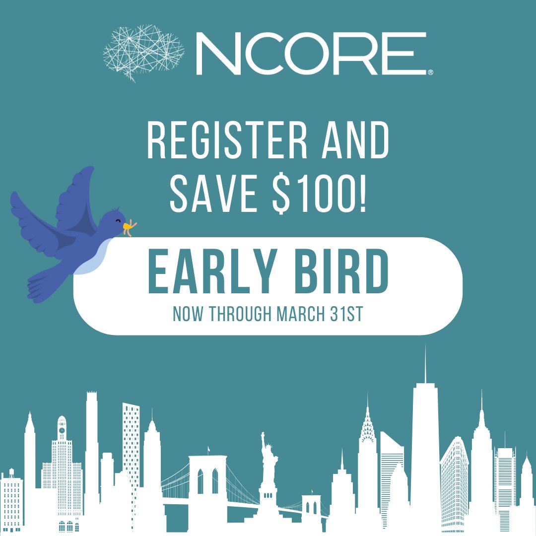 Time is running out! ⏳ Register for before March 31st to save. Don’t miss your chance to join us in NYC!

Register on our site: ncore.ou.edu/NCORE-2025/Reg…