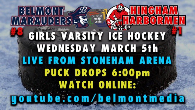 Thank you to Belmont Media Center for live streaming our game!