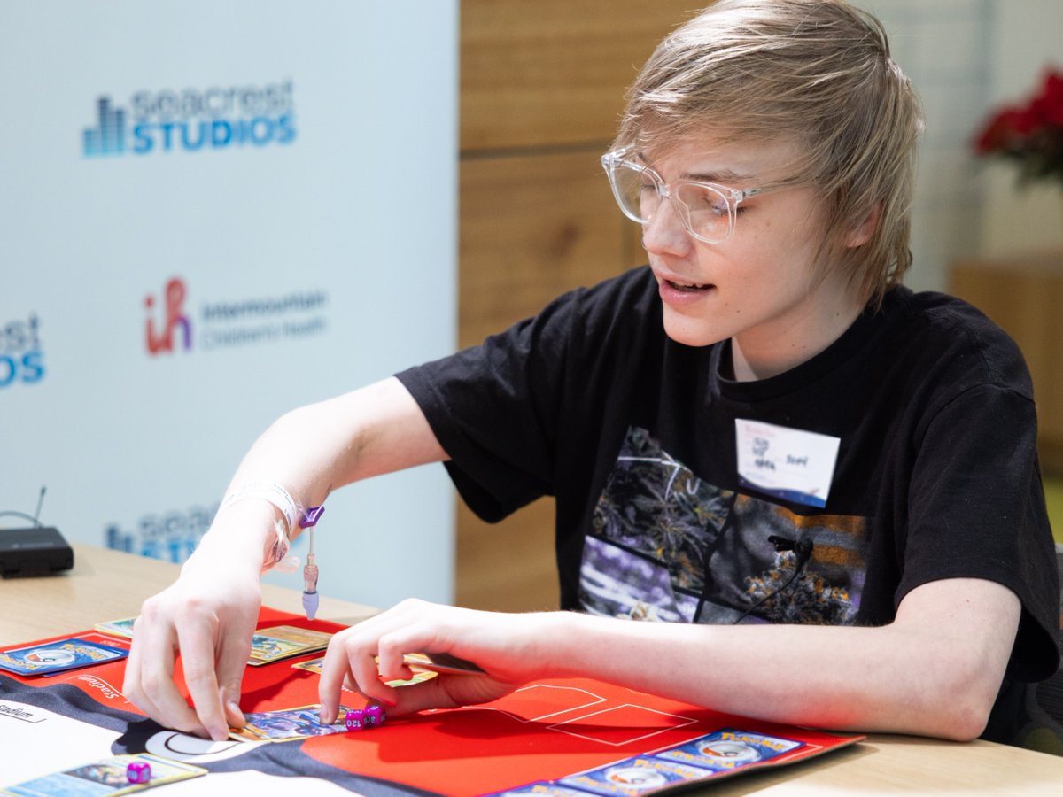Ryan Seacrest Foundation (@ryanfoundation) on Twitter photo Patients joined us in the studio (and from their rooms) to learn how to play the Pokémon Trading Card Game, test their skills with 'Who’s That Pokémon?' trivia, and even score their own deck to take home! #GottaCatchEmAll #SeacrestStudios <a href="/primarychildren/">Primary Children's Hospital</a> Patients joined us in the studio (and from their rooms) to learn how to play the Pokémon Trading Card Game, test their skills with 'Who’s That Pokémon?' trivia, and even score their own deck to take home! #GottaCatchEmAll #SeacrestStudios <a href="/primarychildren/">Primary Children's Hospital</a>