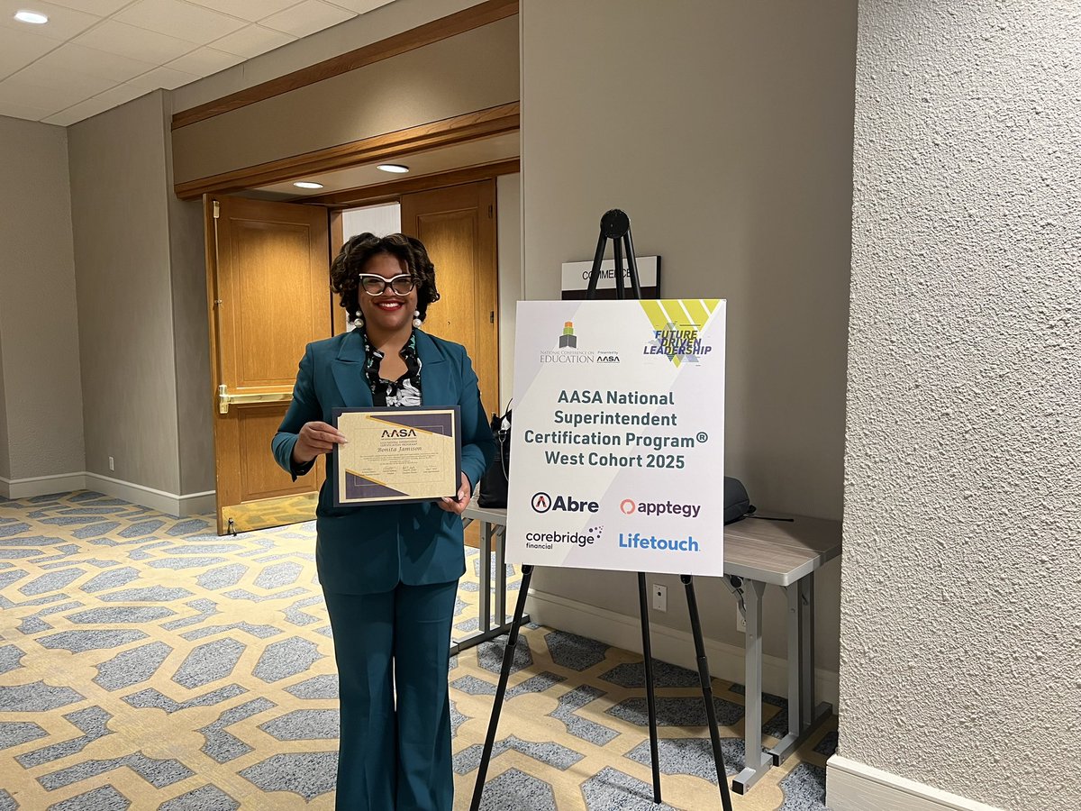 Excited to share that I have successfully graduated from the AASA National Superintendent Certification Program.