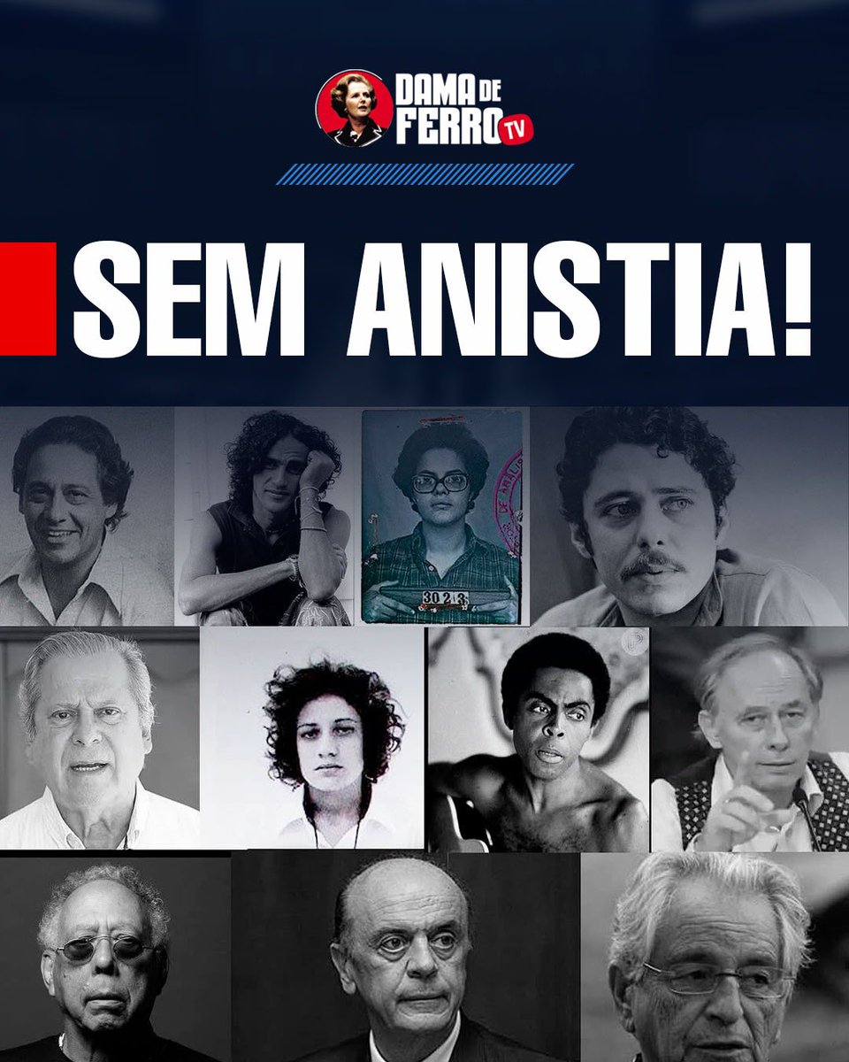 DamaDeFerroTV's tweet image. Já que há uma tendência na corte máxima para rever a anistia, que se faça para os dois lados.