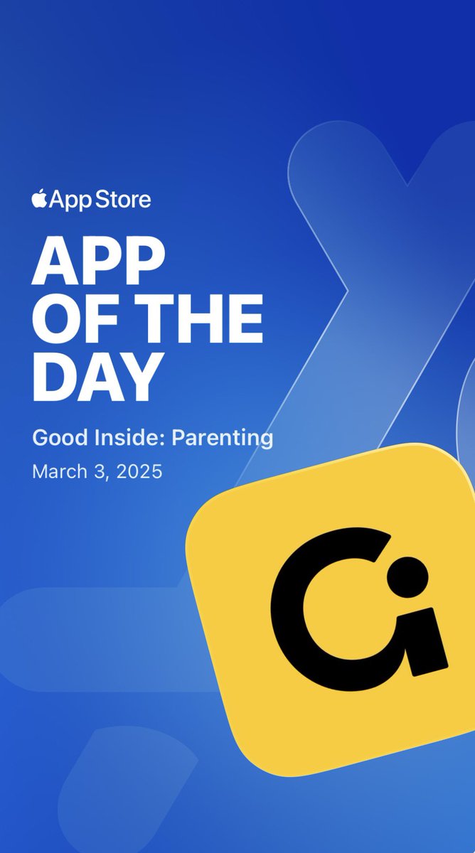 Still wild to me the volume of incredible feedback on the @GoodInside  app

Over 7 thousand 5 star r