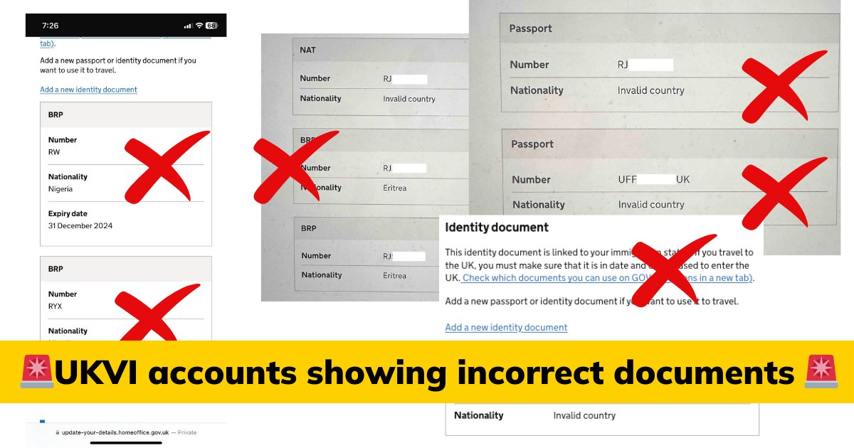 The Home Office: "eVisas are secure and cannot be tampered with"

🚨 Right now: people are seeing details of passports and biometric residence cards that are not their own, linked to their account. 

If this is not tampering, then what is?
