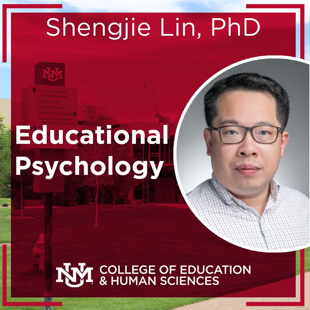 UNM College of Education & Human Sciences (@unmcoehs) on Twitter photo Dr. Shengjie Lin, Asst. Prof of Educational Psychology at <a href="/UNM/">Univ. of New Mexico</a>, is exploring students' motivation and emotions in STEM learning. He hopes to better understand how to support students in STEM within more motivational and emotionally supportive classroom and family environments. Dr. Shengjie Lin, Asst. Prof of Educational Psychology at <a href="/UNM/">Univ. of New Mexico</a>, is exploring students' motivation and emotions in STEM learning. He hopes to better understand how to support students in STEM within more motivational and emotionally supportive classroom and family environments.