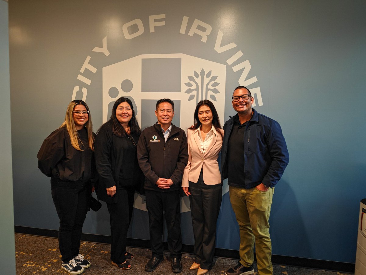 Thank you Councilmember @williamgoirvine and councilmember @melindaliu_official for hosting us in Irvine today. We look forward to continuing our partnership on behalf of working families in Irvine