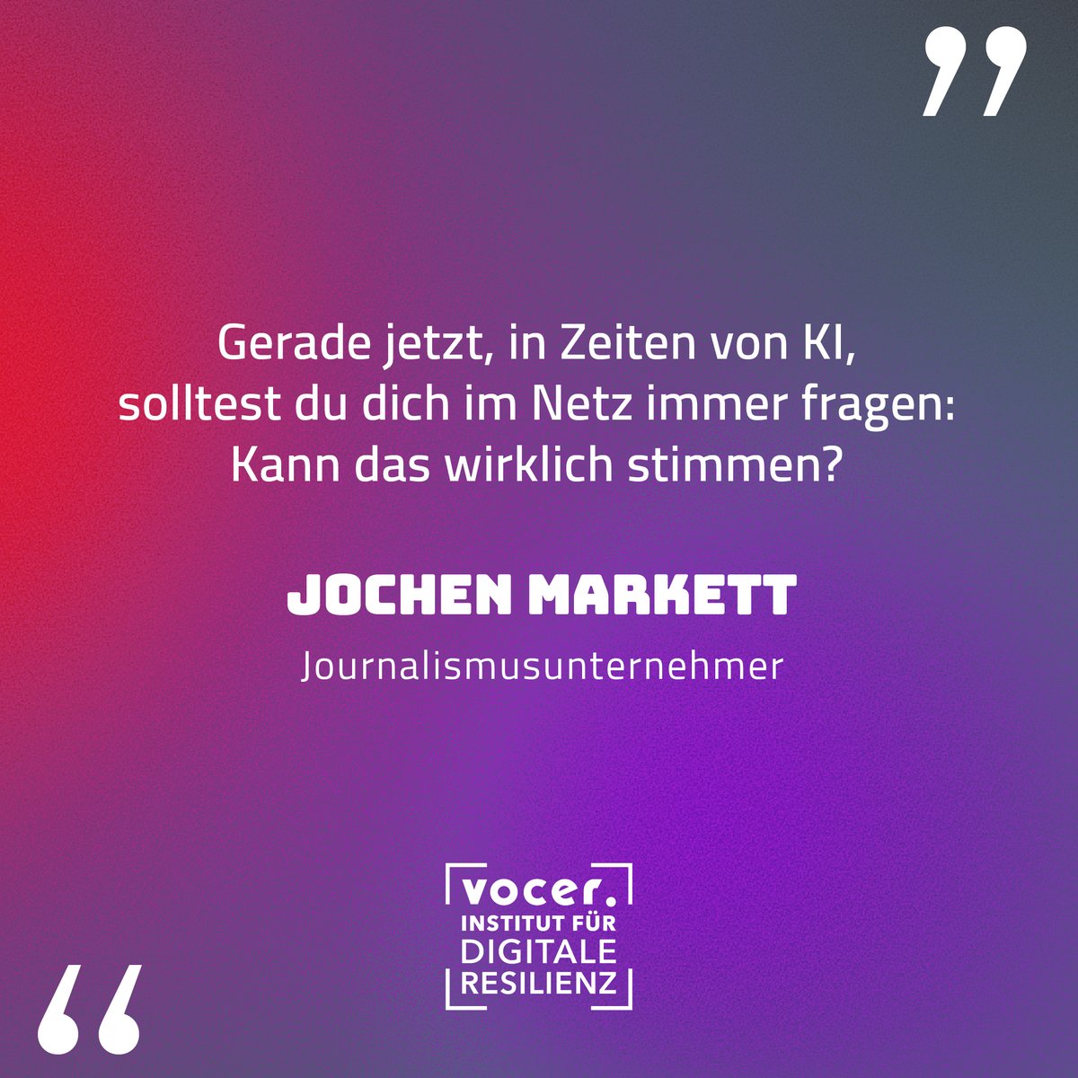 VOCER (@voiceofvocer) on Twitter photo „Kann das wirklich stimmen?“ – Gerade in Zeiten von KI ist AI Literacy entscheidend, mahnt Jochen <a href="/Markett/">Jochen Markett</a> beim VOCAMP #refoundingdemocracy2025.
Ziel: Ein Policy Paper zur Stärkung von #Journalismus & #Medienkompetenz.
👉 digitale-resilienz.org
#AILiteracy #DigitaleResilienz „Kann das wirklich stimmen?“ – Gerade in Zeiten von KI ist AI Literacy entscheidend, mahnt Jochen <a href="/Markett/">Jochen Markett</a> beim VOCAMP #refoundingdemocracy2025.
Ziel: Ein Policy Paper zur Stärkung von #Journalismus & #Medienkompetenz.
👉 digitale-resilienz.org
#AILiteracy #DigitaleResilienz