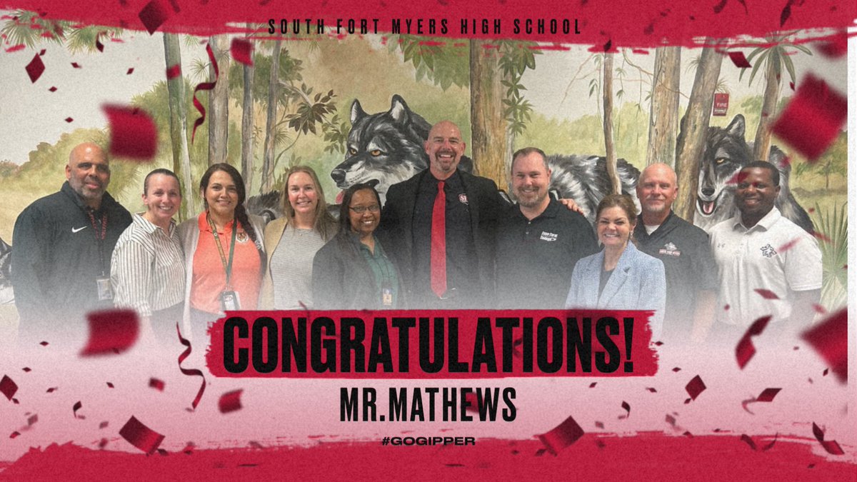 We wish Mr.Mathews the best of luck in his new role with <a href="/LeeSchools/">School District of Lee County</a>. Thank you for all you’ve done for this school. We will miss you