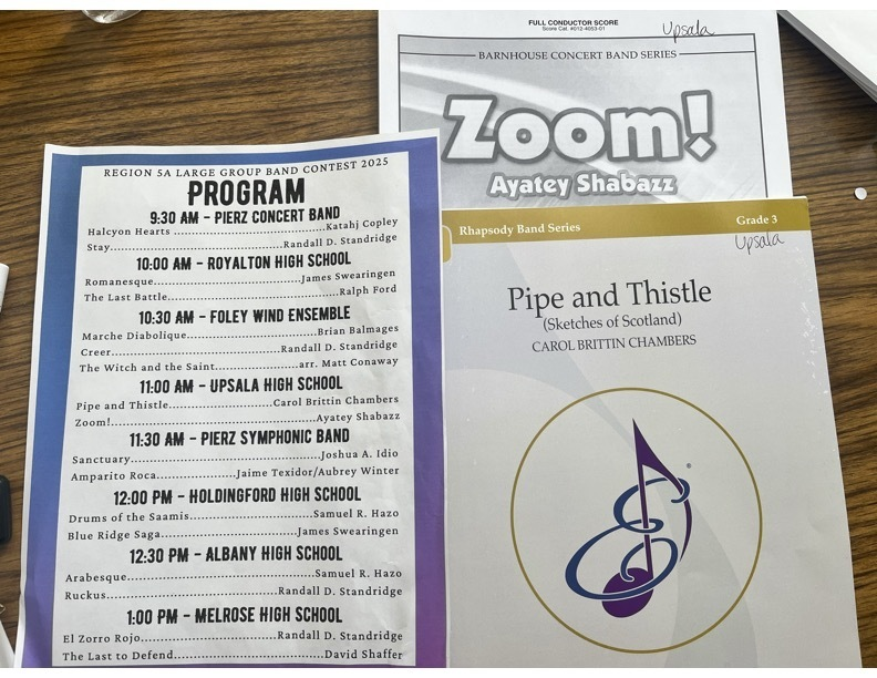 upsalaschools's tweet photo. The Upsala band received Superior ratings! Thank you Mr. Pohland and  Pierz for hosting. Thank you Dr. Justin  T.  Zanchuk and Dr. Peter  J. Haberman for the great clinic and comments. Snow stopped the other judges from coming, but we had a fantastic day listening and learning. https://t.co/Bbl3jSSJmL