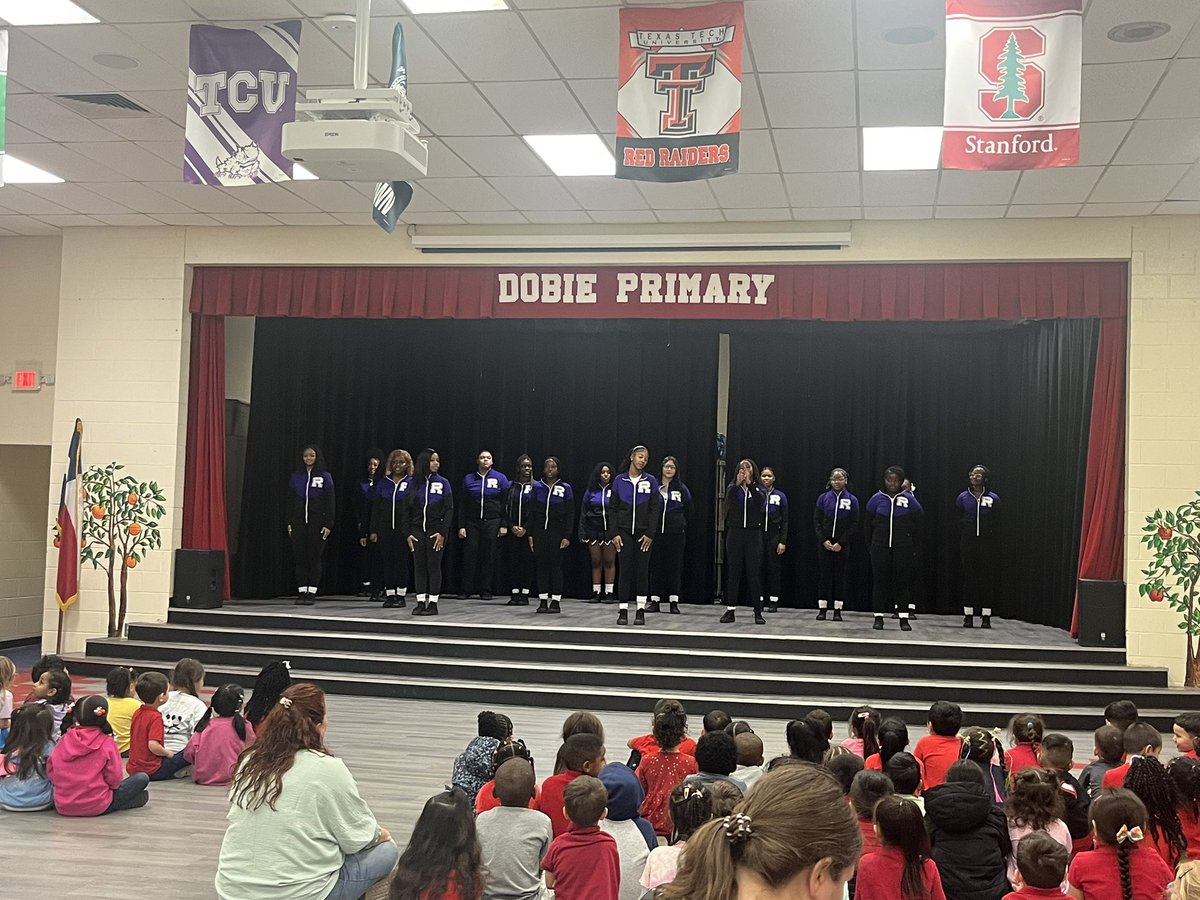 The RHS Step Team came and performed at <a href="/DobiePKSchool/">Dobie Pre-Kindergarten School⭐️</a> today!  Our students enjoyed every second watching this amazing group! <a href="/KHprincipal/">Kirstyn Hart</a> #risdbetheone