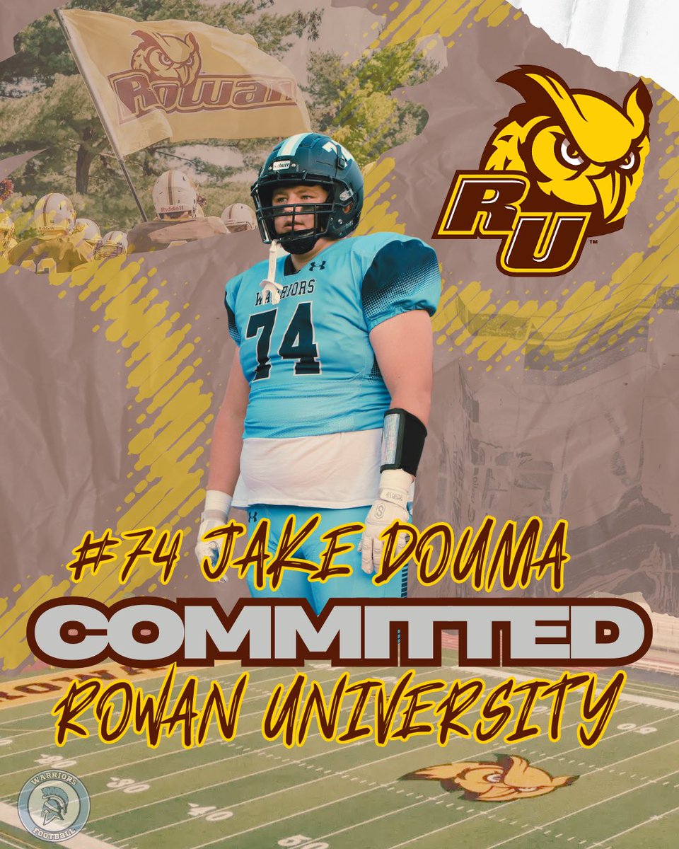 Waldwick/Midland Park Football (@wmpfootball) on Twitter photo The Warriors are very proud of #74 and excited to see him continue his football career at Rowan University!!! <a href="/JakeDouma74/">Jake Douma</a> The Warriors are very proud of #74 and excited to see him continue his football career at Rowan University!!! <a href="/JakeDouma74/">Jake Douma</a>