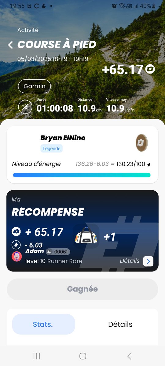 alias_elnino's tweet photo. @DEFITofficial #defit team #defitborg Marche quotidienne pour aller au taf et run en fin de journée 😉 Que c'est agréable de faire ses activités extérieures avec le beau temps et des températures printanière 👍 Rejoignez la team #DefitBorg4.0 avec le code capitaine D2FED868 https://t.co/EjQD2DLikL