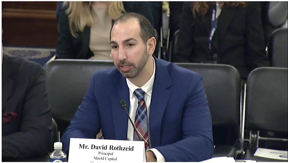 nvca's tweet image. .@ShieldCapVC’s David Rothzeid testified at today’s @SmallBizCmteGOP hearing titled “Golden Age of American Innovation: Reforming SBIR-STTR for the 21st Century.”

His remarks focused on how modernizing SBIR to serve as a bridge between government and America’s private capital…