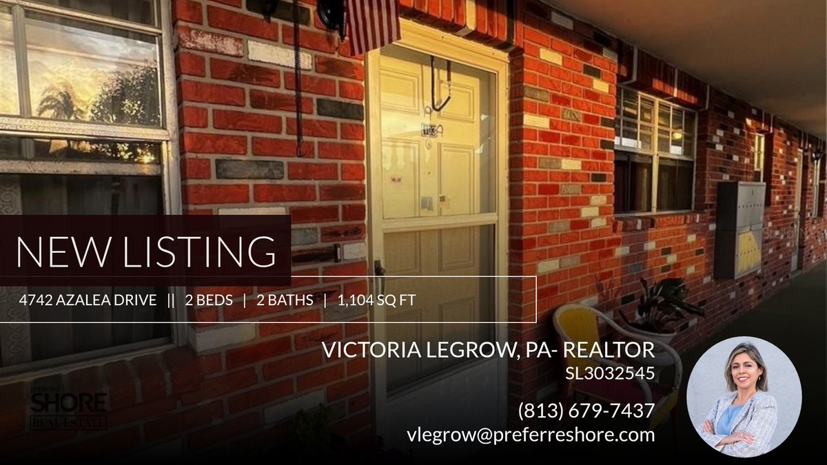 vlegrow1's tweet photo. 📍 New Listing 📍 Take a look at this fantastic new property that just hit the market located at 4742 Azalea Drive 103 in New Port Richey. Reach out here or at (813) 679-7437 for more information

Victoria Legrow PA
Re/max Champ... https://t.co/AQgGj66m4U https://t.co/UzTPSz7h17