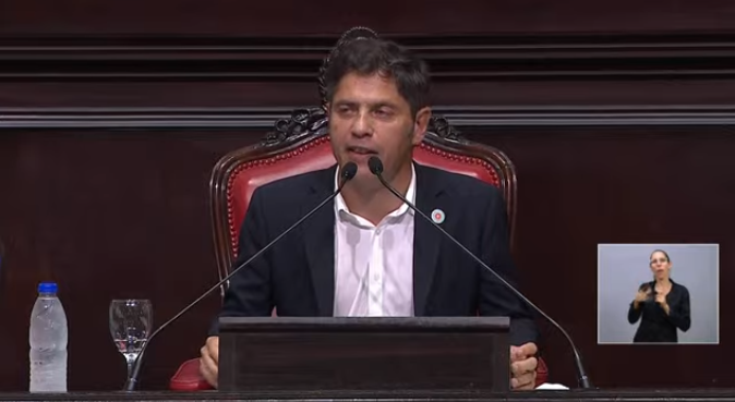 "Cuando el Estado se retira, no avanza la libertad. Lo que avanza es el narcotráfico, la delincuencia y la violencia". Gobernador Axel Kicillof.