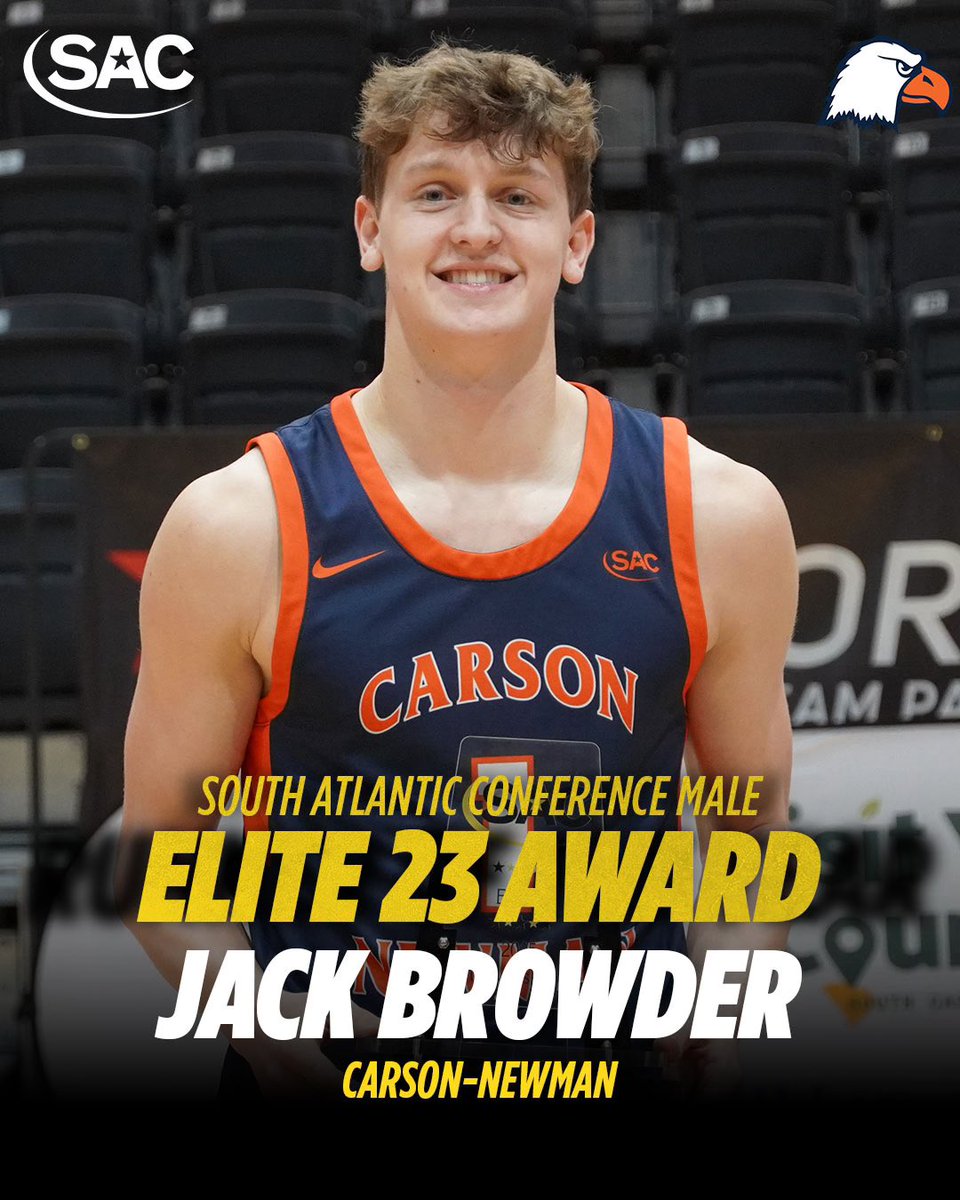 Congrats to Jack Browder on being named the SAC Elite 23 award winner!