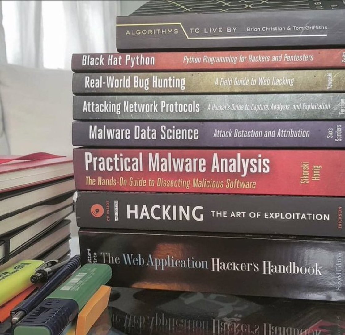 9 Platforms to Get FREE Cybersecurity E-Books 

1.  PDF Drive 
2.  Heimdal Security
3.  CollegeLearners 
4.  Endureka 
5.  Freetechbooks 
6.  Free Computer PDF 
7.  Online Programming Books 
8.  Infobooks 
9.  Simplilearn