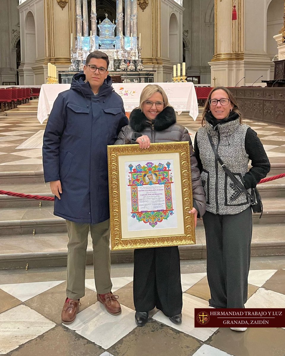 HdadTrabajoyLuz's tweet photo. #Actualidad • En la tarde de hoy, una representación de la Junta de #Gobierno ha acudido a la S.I.C a la #Eucaristía e imposición de la ceniza y a la entrega del nombramiento a Dña. María del Carmen Sánchez Martínez , como #Pregonera de la Semana Santa de Granada 2025.
(1/2) https://t.co/2OSixr6HxH