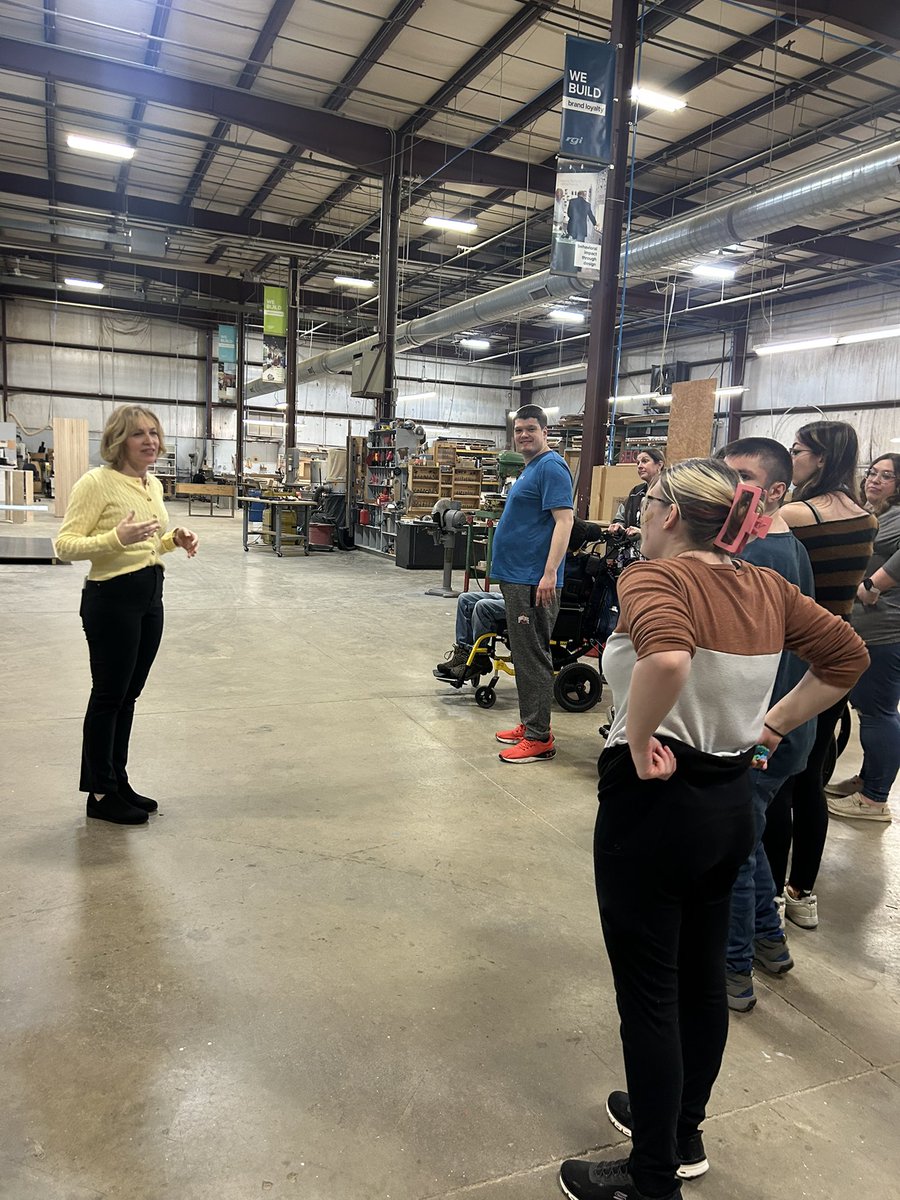 We have been collaborating with RGI Creative on a special project to give the ABLE shop a makeover. Today, our students worked on the collaboration project on site, in addition to touring their amazing facility and creating a prototype of a possible future product of ours.