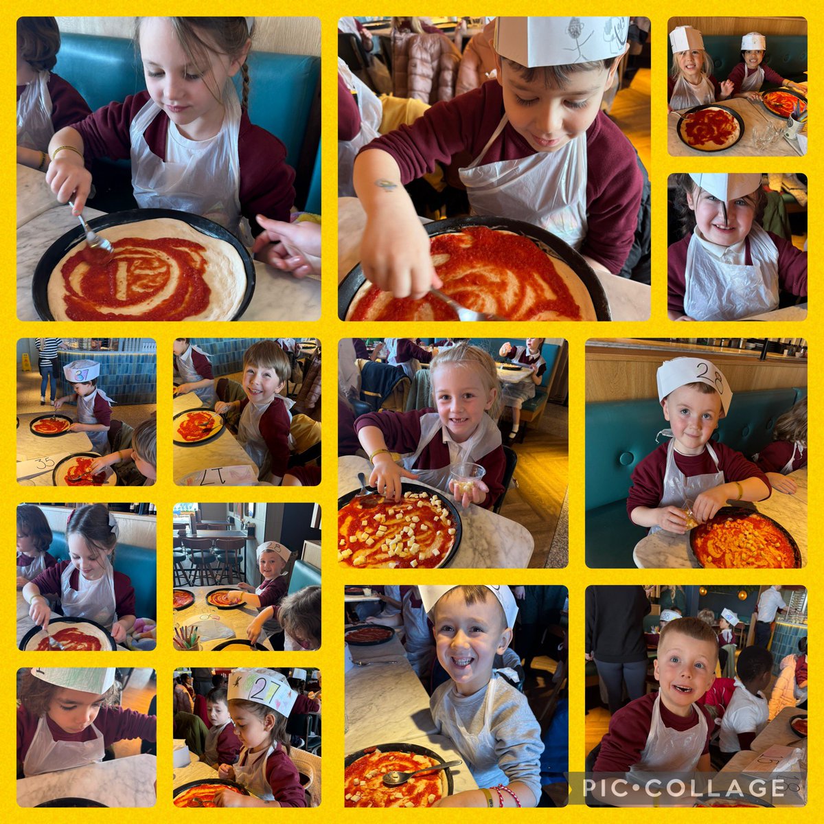 We had a wonderful morning making are own margarita pizza’s at <a href="/PizzaExpress/">PizzaExpress</a>, it was so much fun! We then learned how to flip the dough like the chef’s who make the pizza bases! <a href="/MissNelsonMLP/">🌸🦄 Miss Nelson🦄🌸</a> <a href="/MrGuyMLP/">Mr Guy.</a> <a href="/MissFlynnMLP/">Miss Flynn</a>