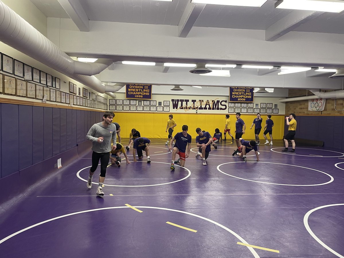 Decent turnout to support our NCAA qualifiers.  100%, as always. 💜💛
