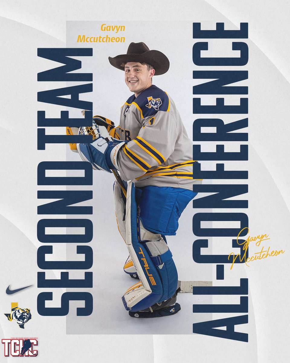 ETBU_Hockey's tweet image. Congratulations to our TCHC All-Conference selections!

#TexasTigers #feartheroar🐅 #TCHC