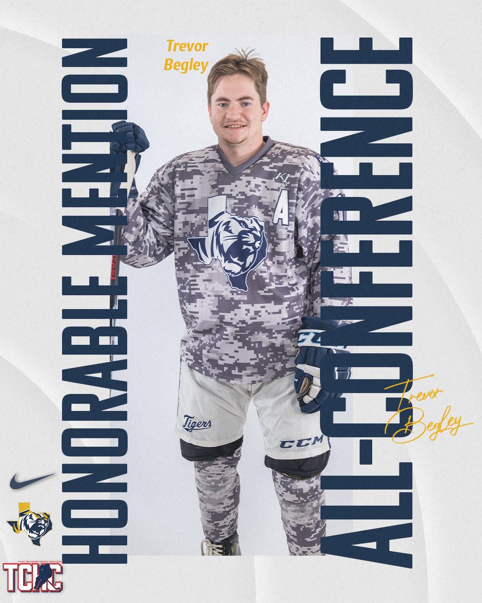 ETBU_Hockey's tweet image. Congratulations to our TCHC All-Conference selections!

#TexasTigers #feartheroar🐅 #TCHC