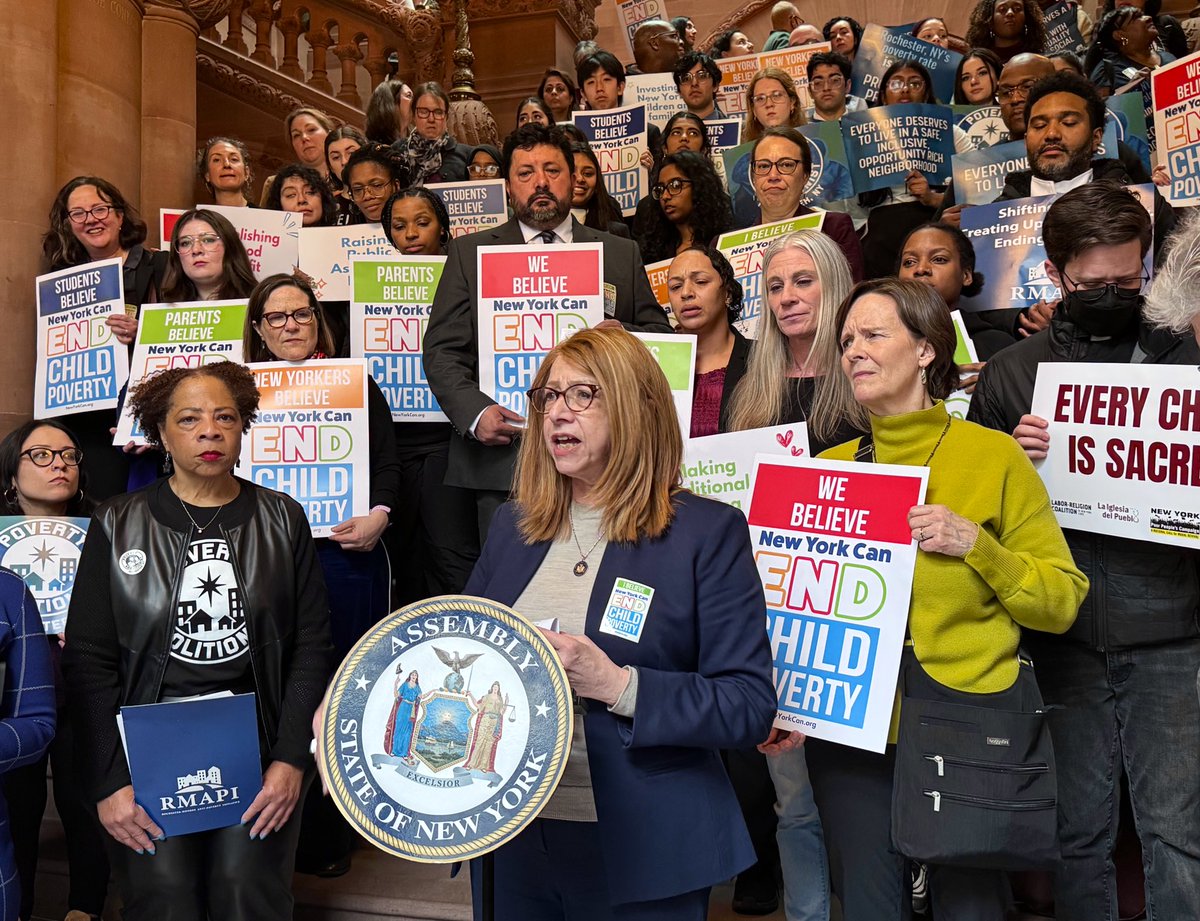 No family can get by on less than $15/day, but NY’s severely outdated cash assistance allowances have left families without a choice.

NYS must fund tools to end child poverty in our budget, including the Working Families Tax Credit &amp; my bills to increase cash assistance grants.