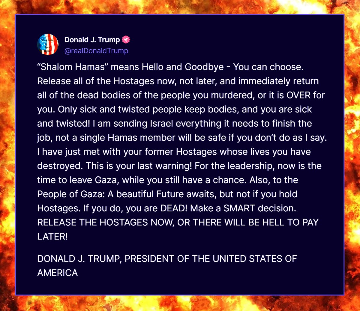 SHALOM HAMAS, MOTHERFUCKERS!!!😎🇺🇸💥💥💥