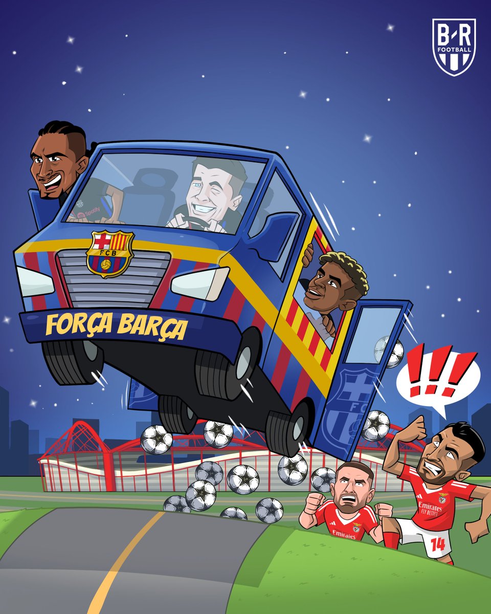Barcelona leave Benfica with win again 🚌