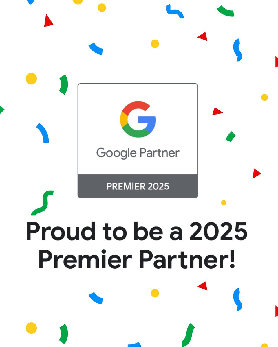 We’re proud to be a 2025 Premier Partner with Google!🌟

A huge thank you to our team and clients—we couldn’t do it without you!🚀

#ActuateMedia #PremierPartner #DigitalMarketing