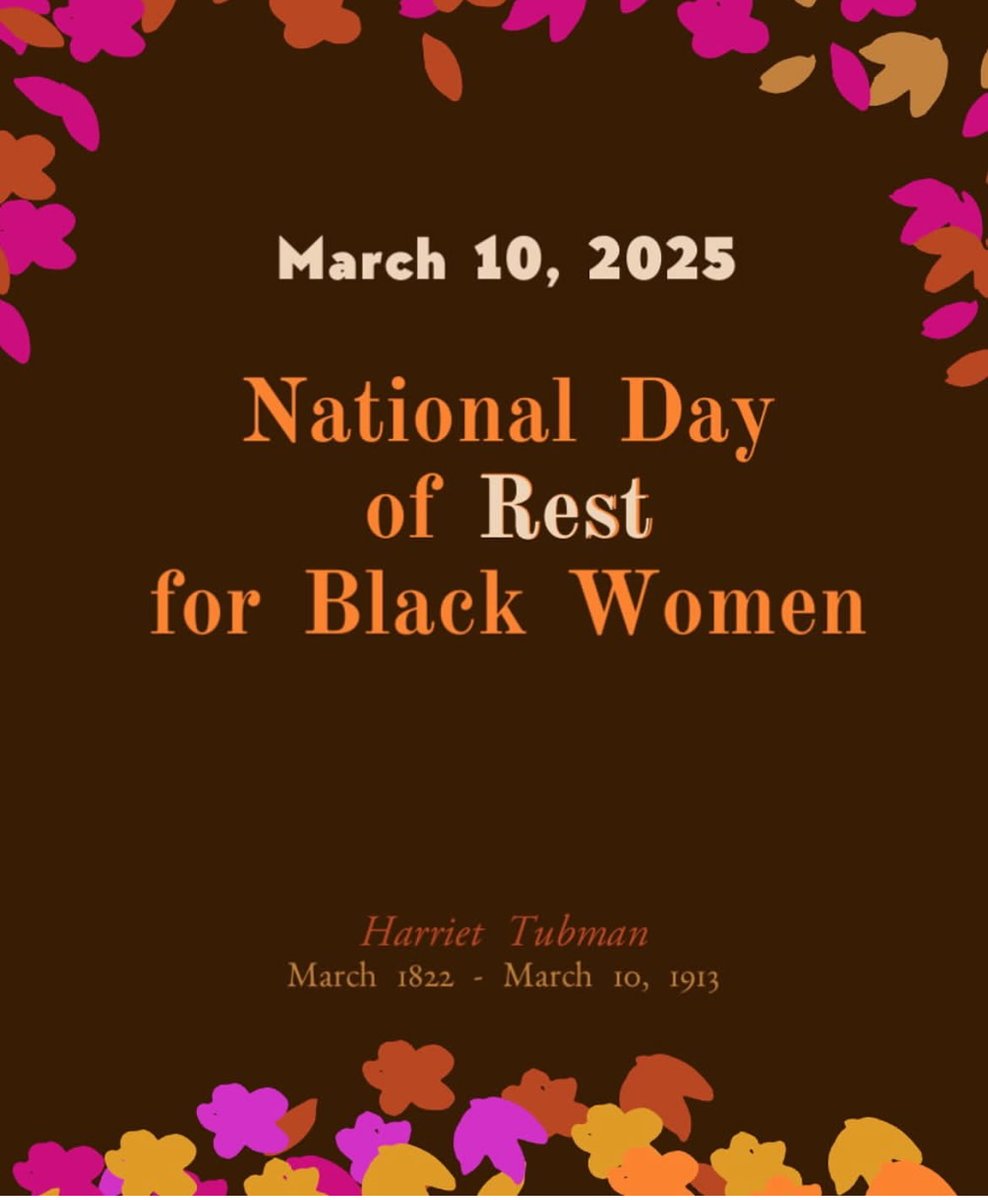 DREF encourages all to participate in the March 10th "National Day of Rest for Black Women."  Self-care is required to navigate our world with fortitude, resistance, and a commitment to social justice. Be kind to yourself and plan to take time to rest. #DST1913,#DREF,#SelfCare