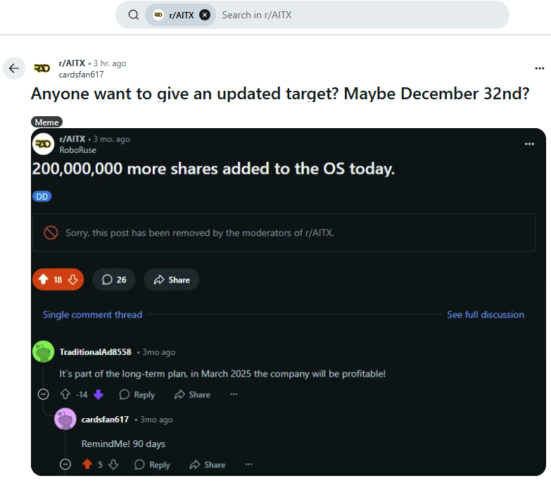 Willi_H2O's tweet image. $AITX continually gets its ASS handed to them
- the lies, the blatant marketing bullshit, etc.
NEVER made a Profit, Not in any quarter, since 2010 
- oh they'll sell you stock, but the products flop HARD
Plan on 20 Billion stocks ( no kidding, real, fact ) 
#scammers #conmen