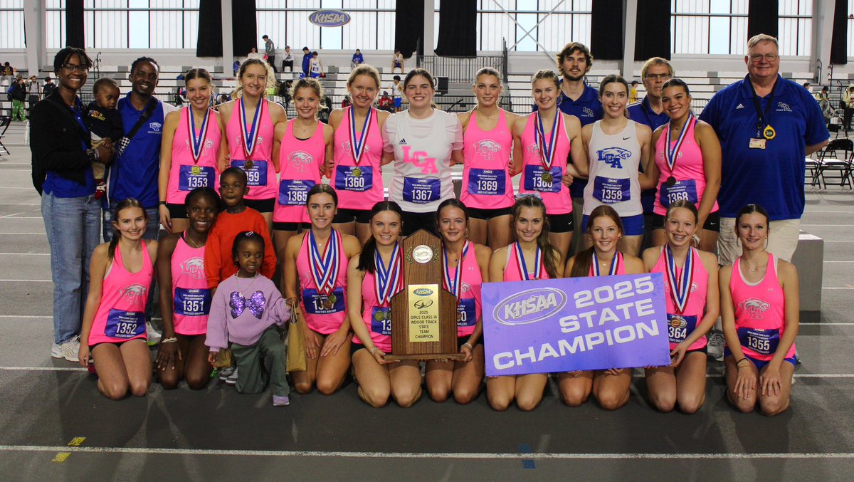 KHSAA Main (@khsaa) on Twitter photo CLASS 1A
Congrats to our GIRLS’ INDOOR TRACK AND FIELD STATE CHAMPION TEAM, LEXINGTON CHRISTIAN. #khstr
<a href="/MSHeartland_/">MileSplit Heartland</a> <a href="/jenschoenegge/">JenniferSchoeneggePhotography</a> Kelly Crume CLASS 1A
Congrats to our GIRLS’ INDOOR TRACK AND FIELD STATE CHAMPION TEAM, LEXINGTON CHRISTIAN. #khstr
<a href="/MSHeartland_/">MileSplit Heartland</a> <a href="/jenschoenegge/">JenniferSchoeneggePhotography</a> Kelly Crume