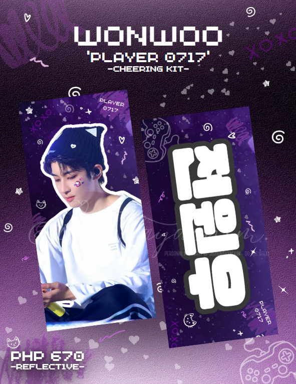 wts lfb interest check help rt

WONWOO 'PLAYER 0717' CHEERING KIT 🎮