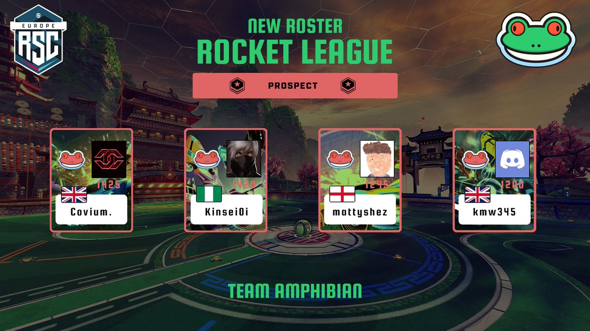 Team Amphibian (@teamamph) on Twitter photo Please everyone give a warm welcome to our first Prospect roster!
Featuring Covium.(c), Kinsei0i, mattyshez and kmw345
Graphic produced by <a href="/Aarondent44/">Aaron Dent | DankeAvocado</a> Please everyone give a warm welcome to our first Prospect roster!
Featuring Covium.(c), Kinsei0i, mattyshez and kmw345
Graphic produced by <a href="/Aarondent44/">Aaron Dent | DankeAvocado</a>