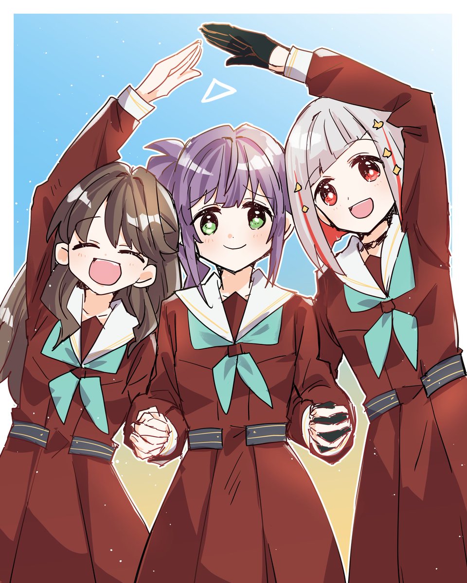 「蓮ノ大三角 #蓮ノ空美術部 」|環月紙袋僕ラブ「ジ51,52」せつはる合同＋おまめ合同＋個人誌🌈👼🔖💫🐬♦✨のイラスト