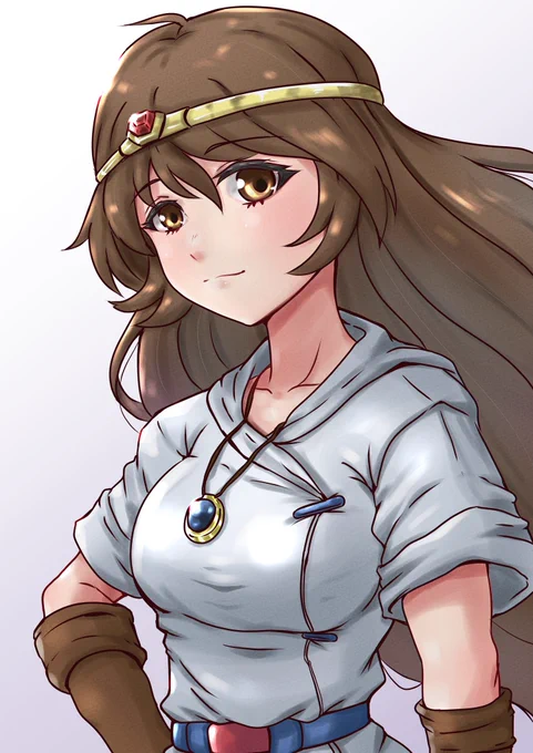 乗り遅れたけど #巫女の日 ドルアーガの塔のカイさん描きました〜( ੭˙ᗜ˙)੭漬物石って言ったらダメよ#レトロゲーム#イラスト#レトロコンシューマー愛好会イラスト部 
